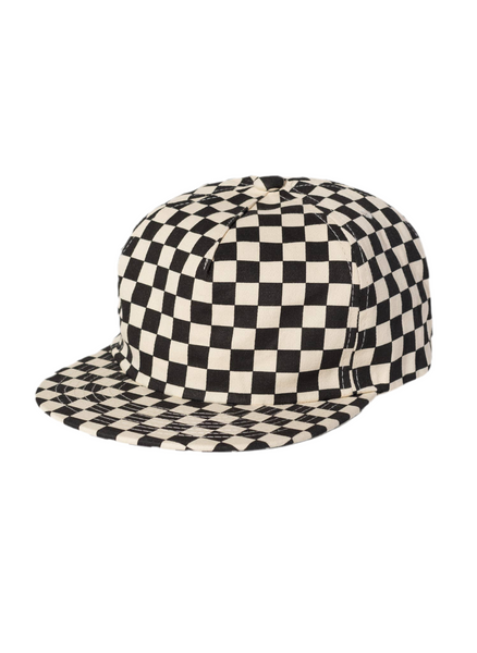 Check Hat - Black
