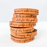 Single wrap Leather Bracelet