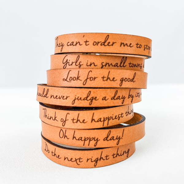 Single wrap Leather Bracelet