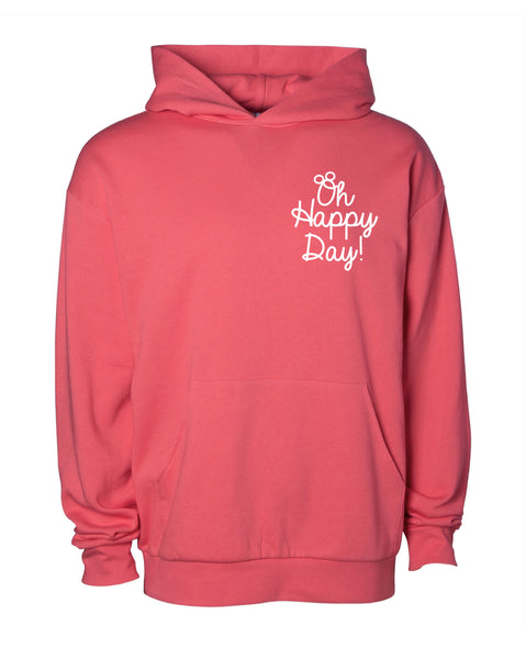 Oh Happy Day! Pocket - Hoodie - Watermelon