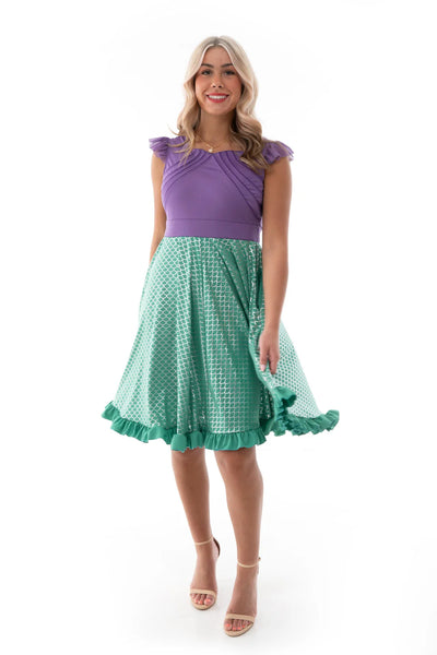 Mermaid Twirl Dress for Adults