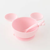Silicone First Feeding Set: Minnie Mouse Light Pink