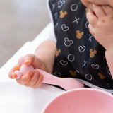 Silicone First Feeding Set: Minnie Mouse Light Pink