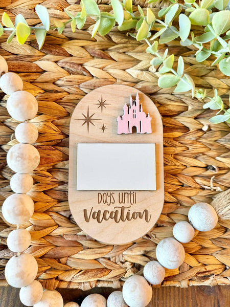 Dry Erase Vacation Countdown - Pink