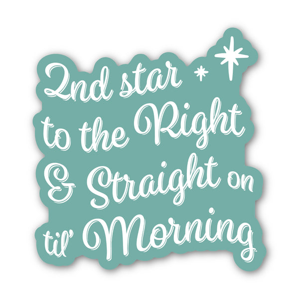 Sticker - 2nd Star to the Right