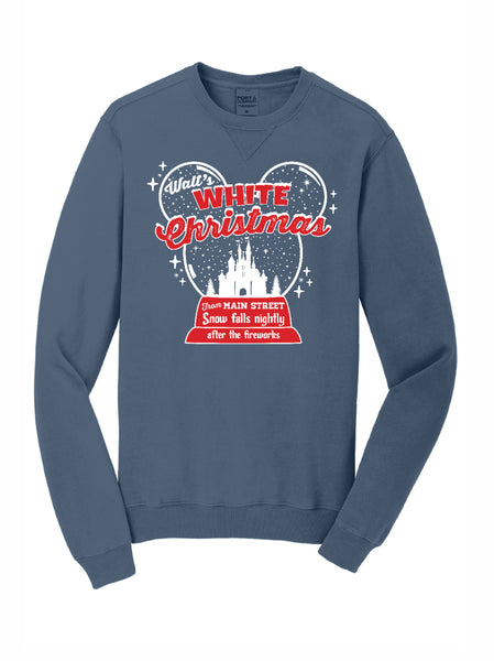 Walt's White Christmas - Crewneck - Denim