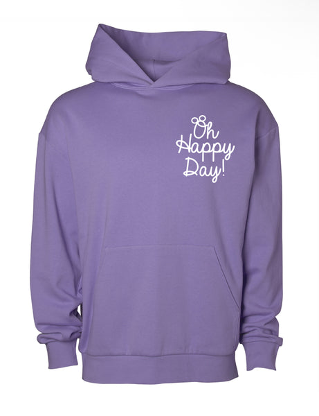 Oh Happy Day! Pocket - Hoodie - Grape
