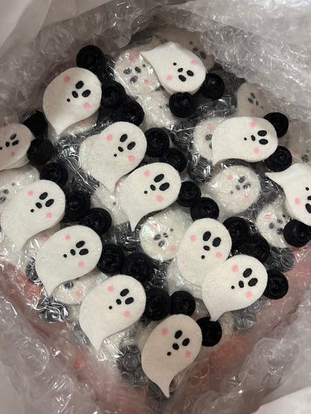 Ghost Felties Pin/bag charm