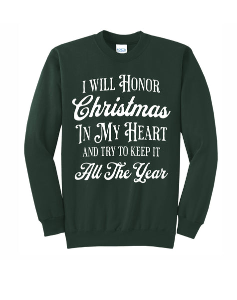 I Will Honor Christmas in My Heart