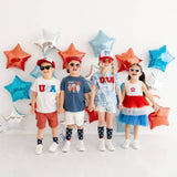 Patriotic Bow Patch Trucker Hat - 4th of July - Kids