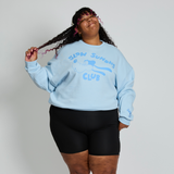 Cakeworthy Goofy Slow Sunday Club Drop Sleeve Crewneck