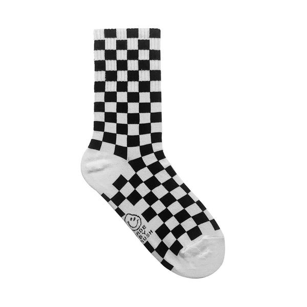 Socks - Black Checkerboard