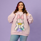 Cakeworthy Daisy Duck Drop Sleeve Crewneck