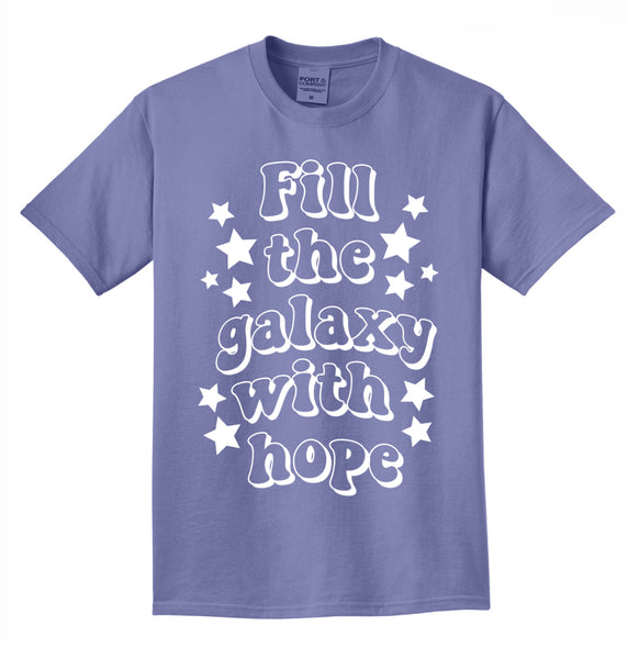 Fill the Galaxy With Hope - Tee - Grape