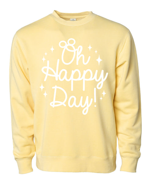 Oh Happy Day! Script Edition - Crewneck - Buttercup