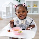Silicone First Feeding Set: Minnie Mouse Light Pink