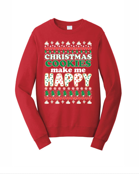 Christmas Cookies Make me Happy - Crewneck