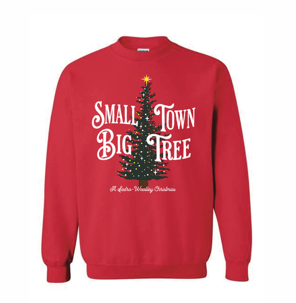 Small Town Big Tree - Crewneck - Red
