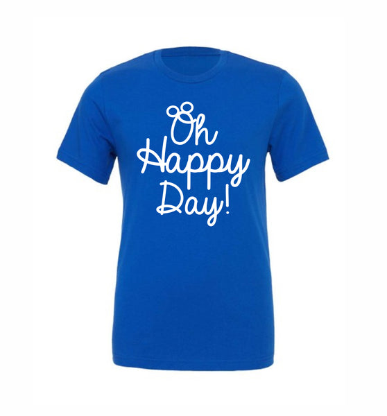 Oh Happy Day! Script - Royal - Tee