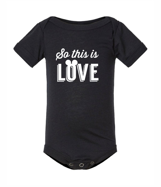 So this is Love - Charcoal onesie