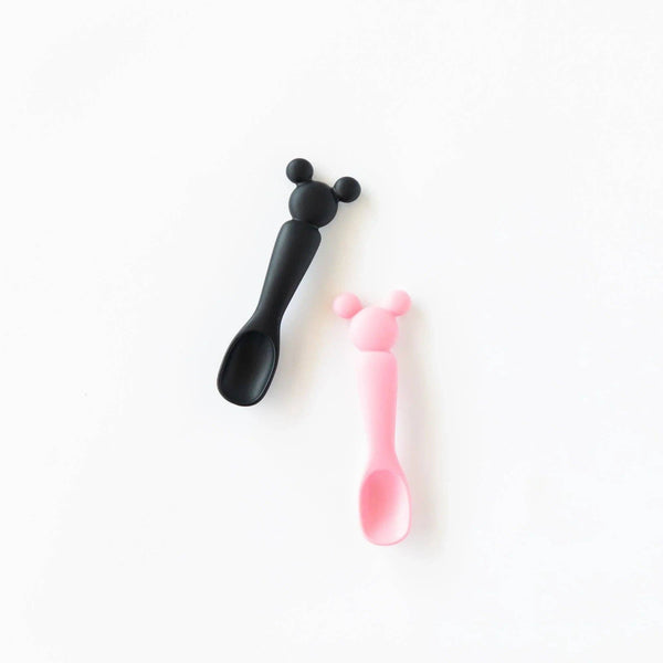 Silicone Dipping Spoons: Minnie Mouse (Black and Pink)