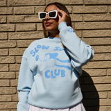 Cakeworthy Goofy Slow Sunday Club Drop Sleeve Crewneck