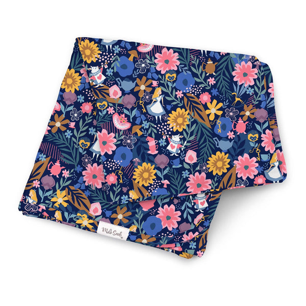 Disney Wonderful Wonderland Swaddle Receiving Baby Blanket