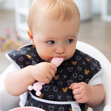 Silicone First Feeding Set: Minnie Mouse Light Pink