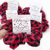 Buffalo Plaid Christmas Hair Scrunchie