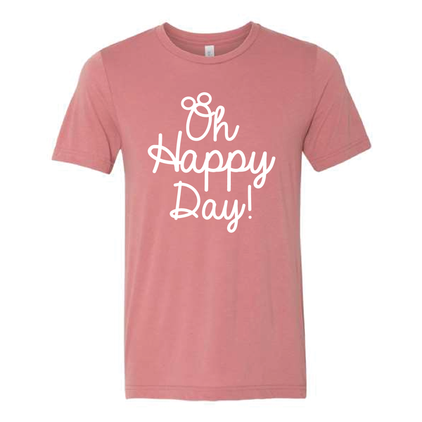 Oh Happy Day! Script Mauve - Tee