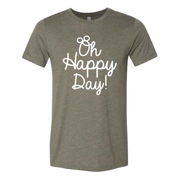 Oh Happy Day! Script green - Tee