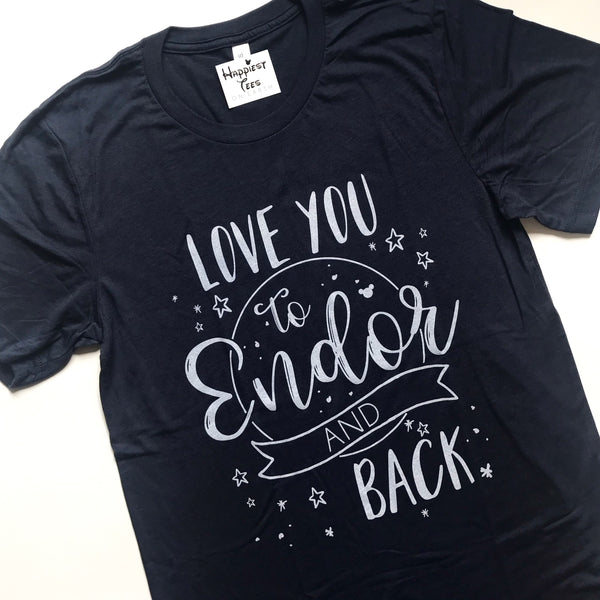Love You To Endor - Navy Tee - XS