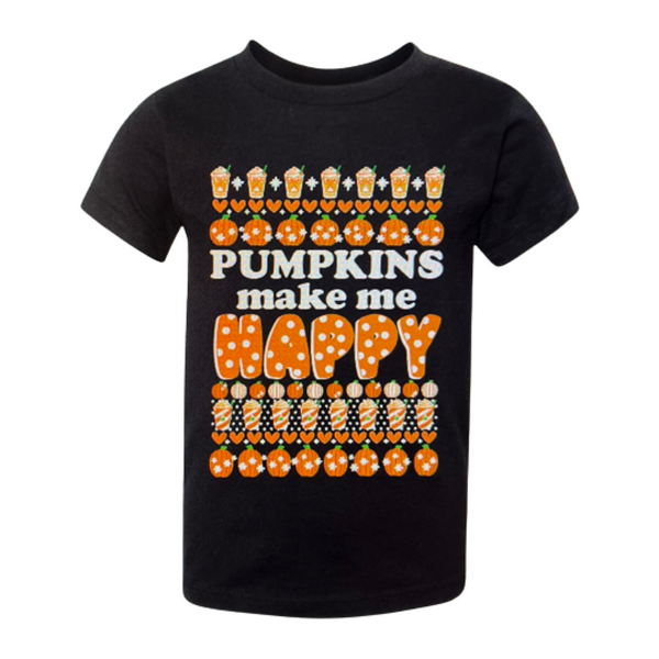 Pumpkins Make me Happy - KIDS Tee