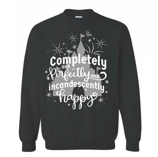 Completely Happy - Black Crewneck